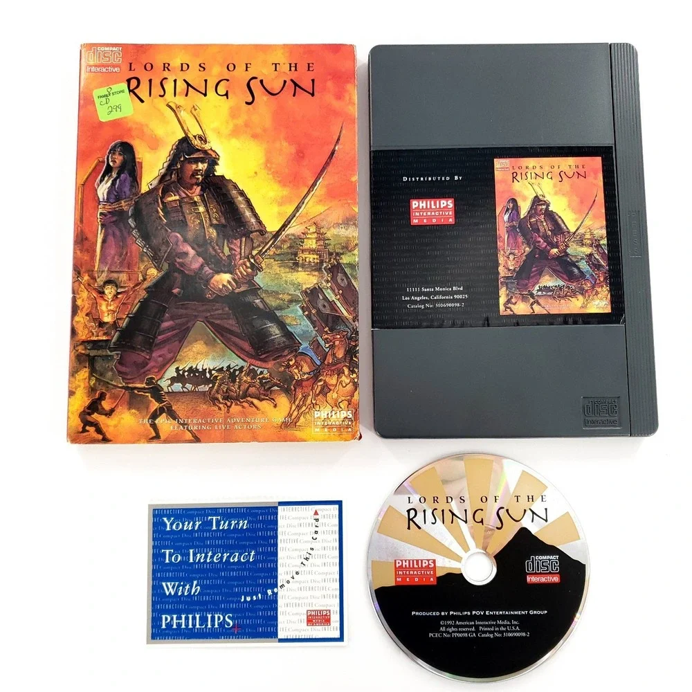 Lords of the Rising Sun (Philips CD-i, 1992) Big Box No Manual Tested & Works